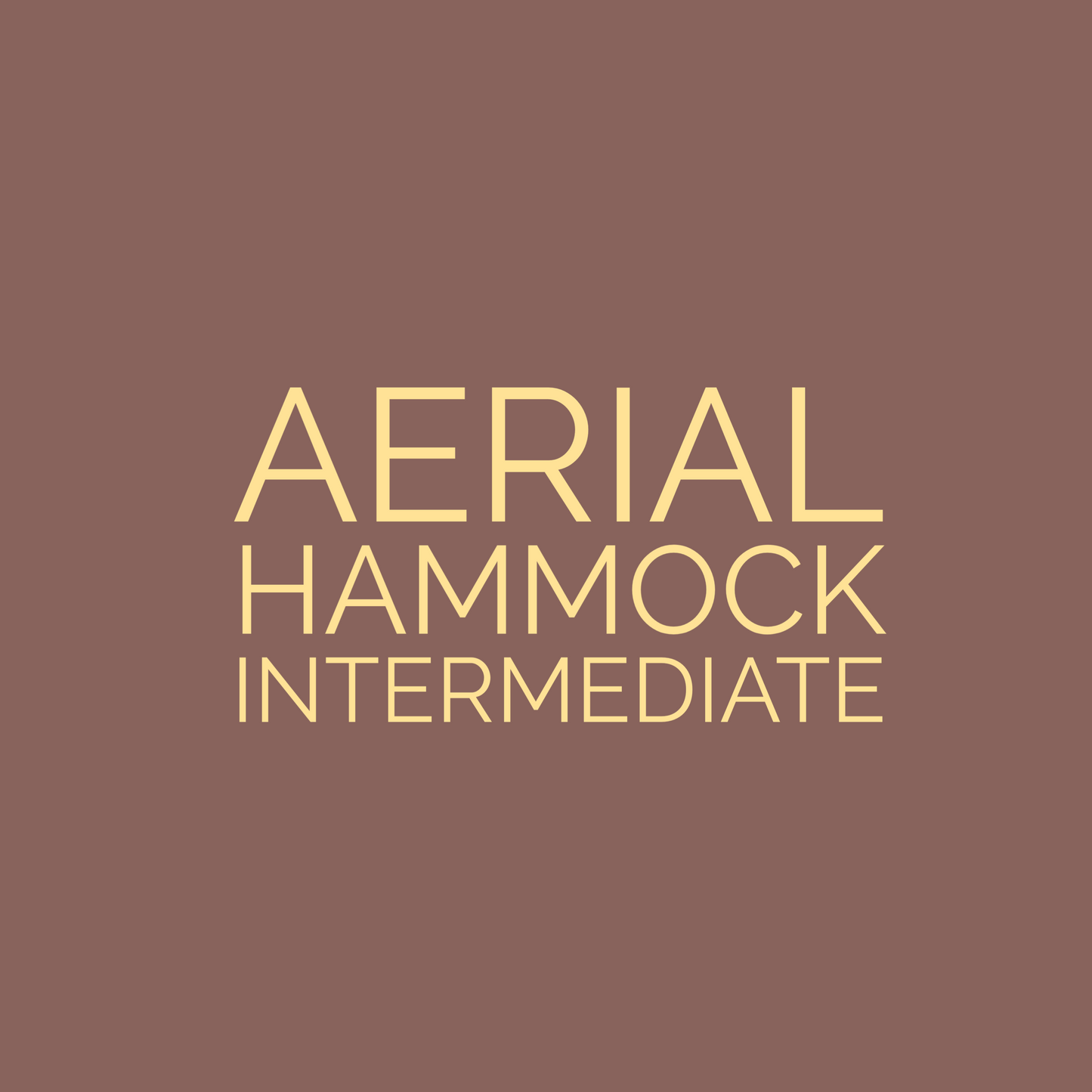 Hammock Intemediate - Feb 2024