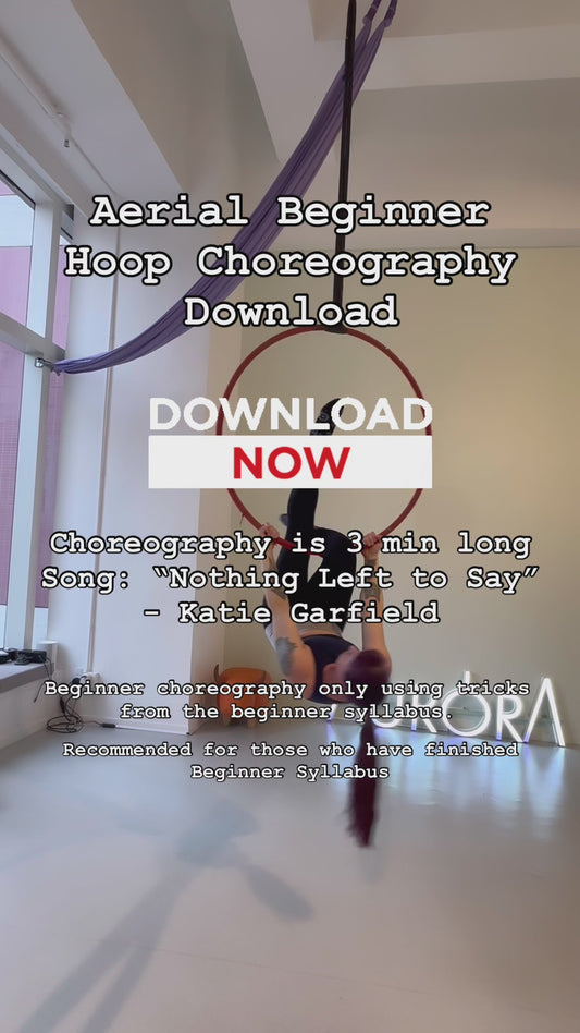 Hoop Beginner and Pre-Inter May- Choreography 'Nothing Left to Say' Katie Garfield  2025